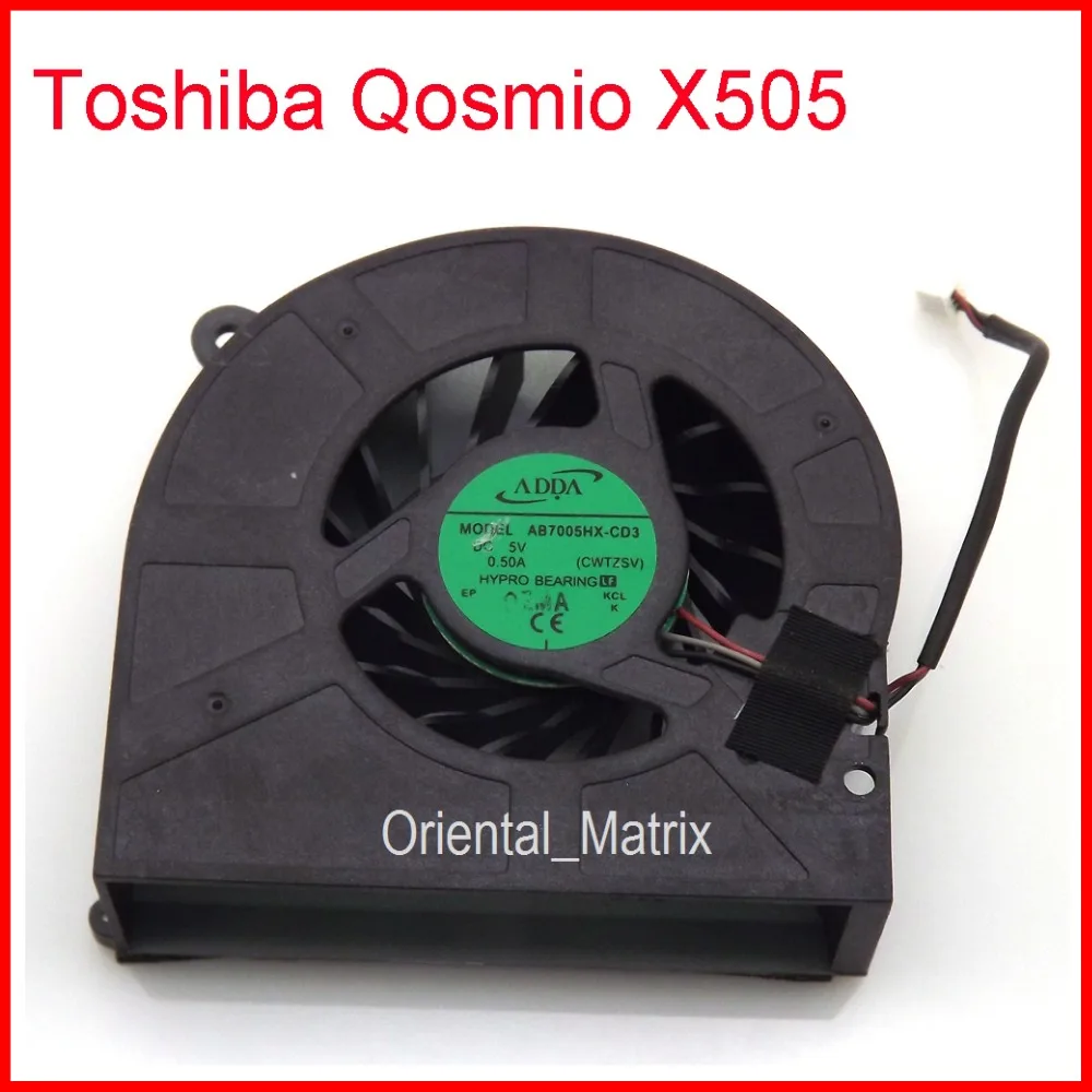 

Новый вентилятор охлаждения процессора AB7005HX-CD3 DC5V 0.5A для Toshiba Qosmio X505 X505-Q870