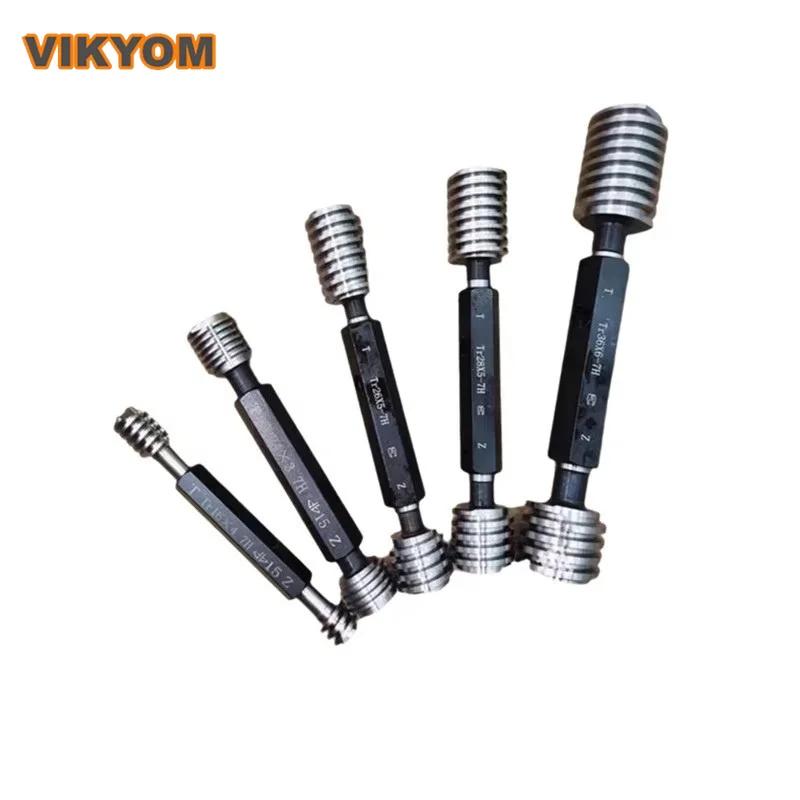 

Screw Thread Plug Tr38 Tr40 Tr42 Tr44 Tr46 Tr48 Tr50 Tr52 Tr55 T Type GO NOGO Precision Trapezoidal Measuring Instruments Tools