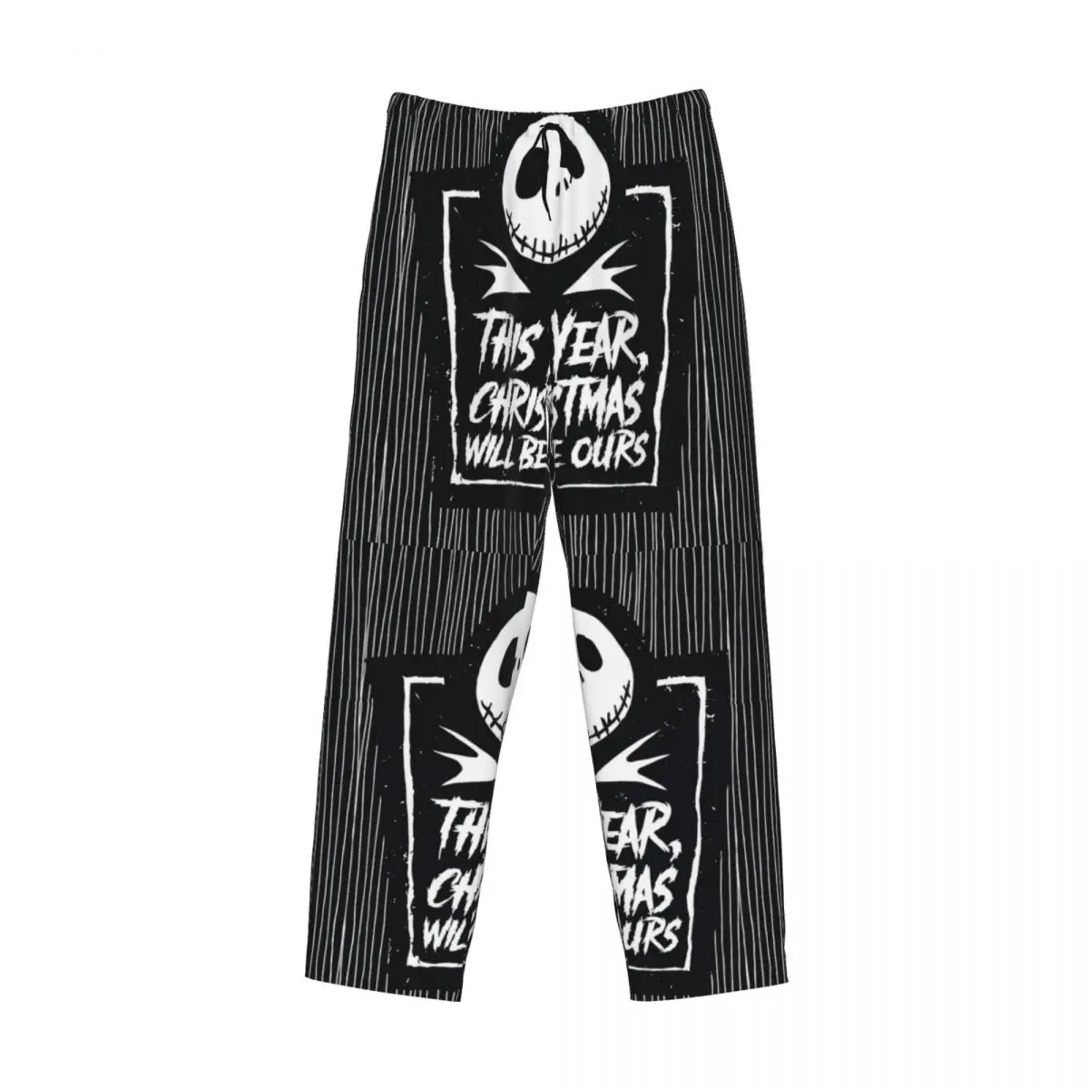 Custom Printed The Nightmare Before Christmas Pajama Pants Men\'s Sally And Jack Sleep Sleepwear Bottoms with Pockets