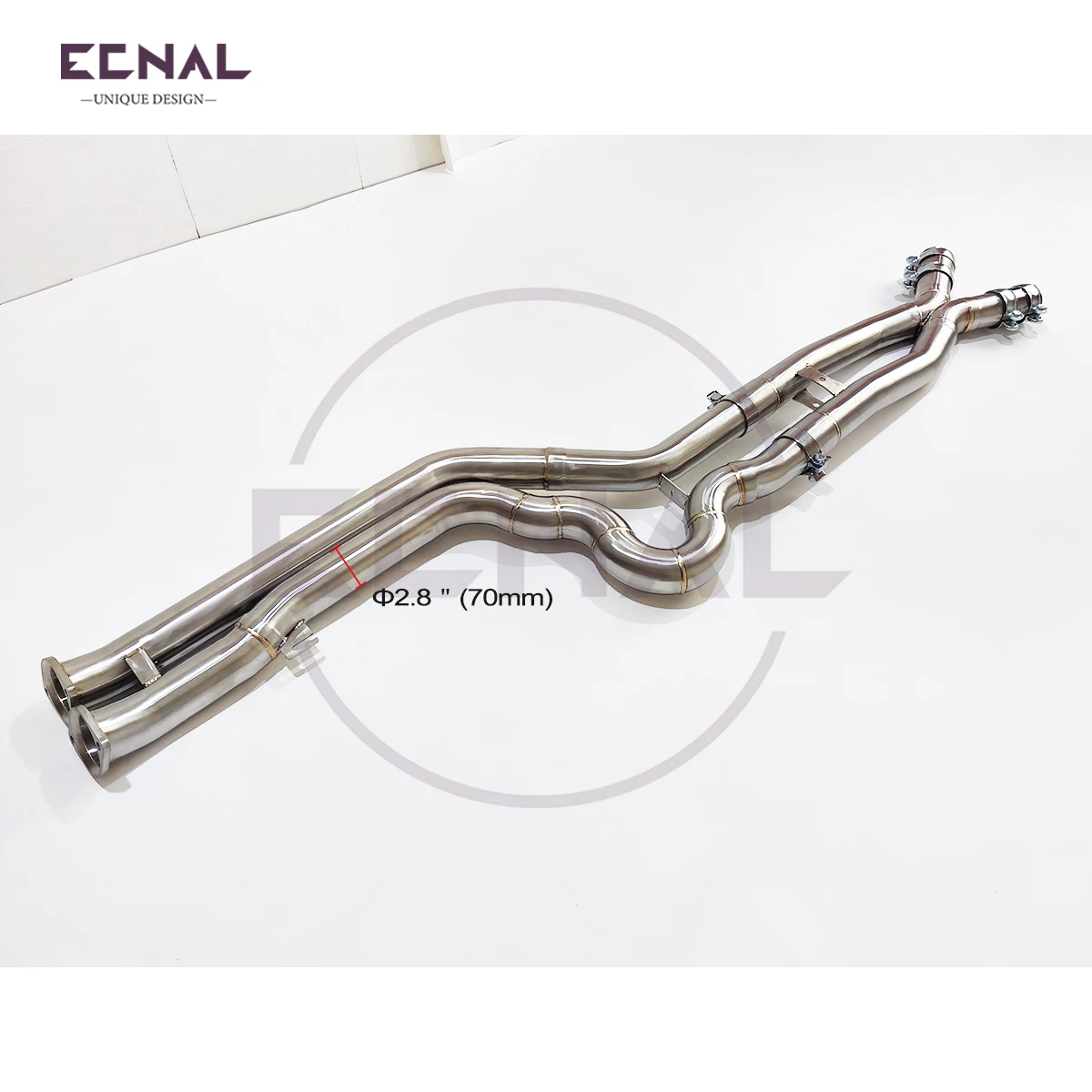 

Ecnal Exhaust Equal Length Mid Pipe for BMW X3M F97 X4M F98 S58 3.0T 70mm/2.75inches High Quality SS304 Exhaust System
