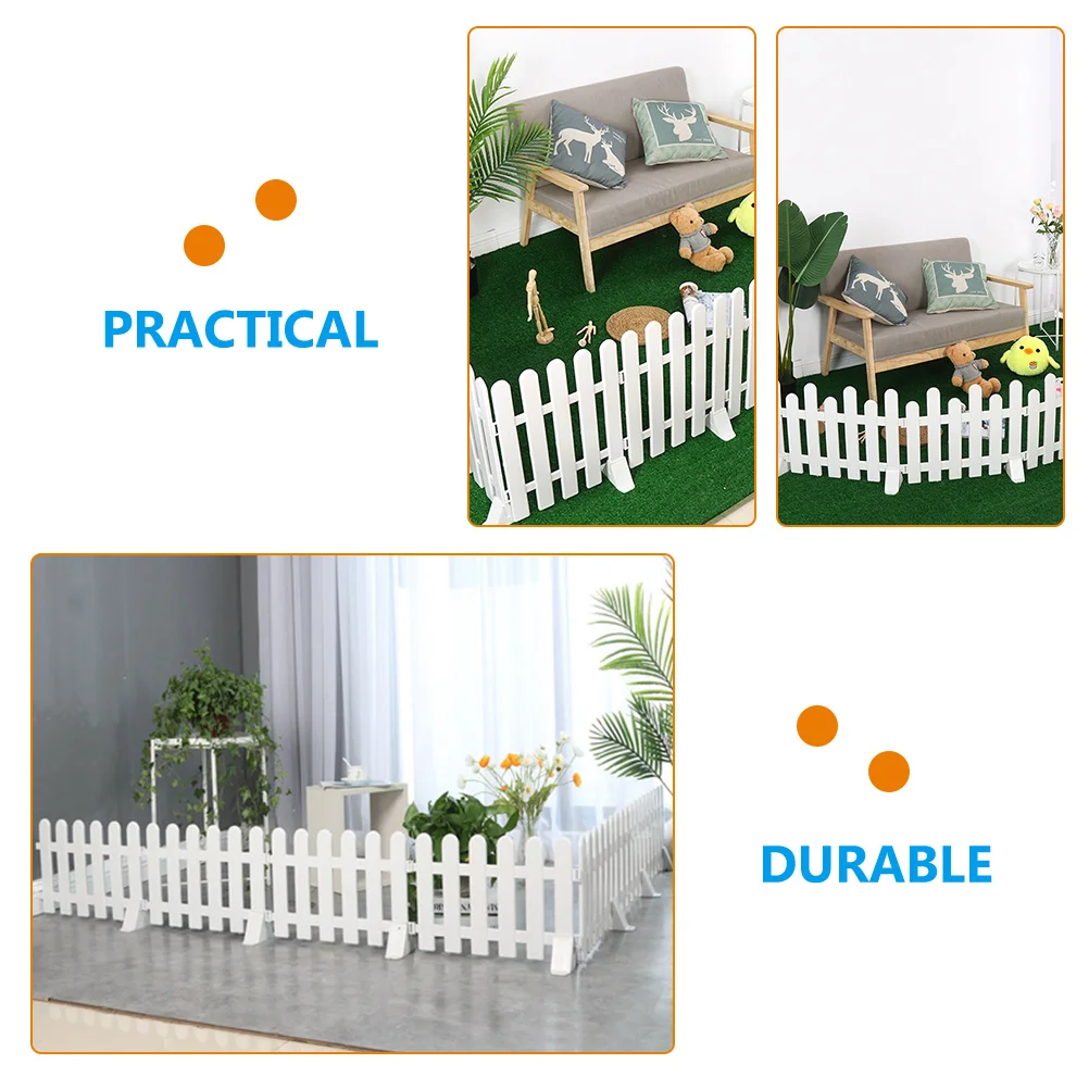 4 Pcs Barrier Fence Fixed Support Base Pet Fences Kit Plastic Garden Supplies Stand Holder