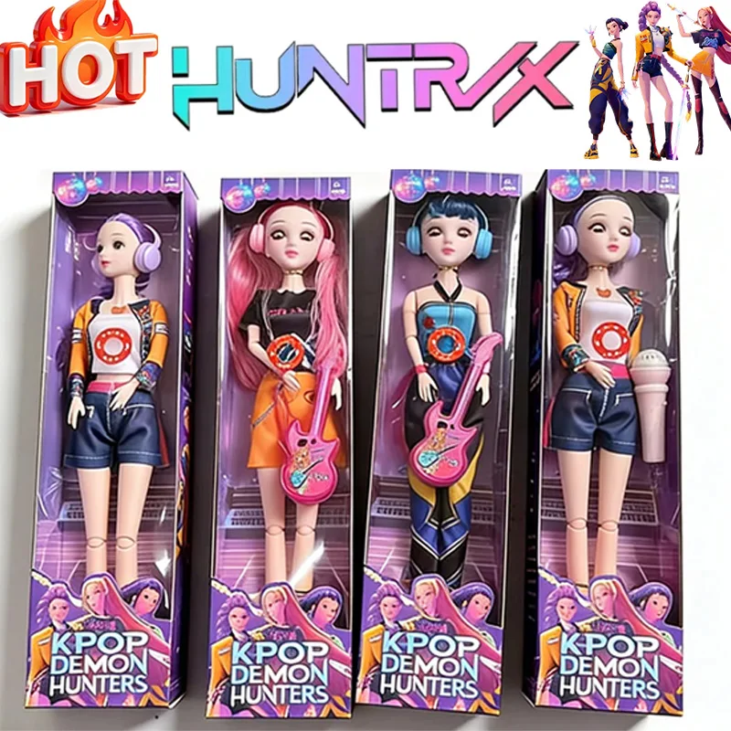 

17 Joints K-pop Demon Hunters Doll Toys Action Figure Toy Rumi Mira Zoey Beautiful Princess Baby Girl Dolls Plastic DIY Toy