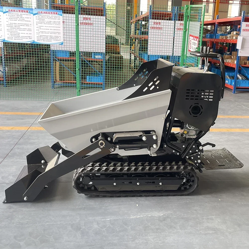 Mini-Raupenkipper, multifunktionaler Kipper, 500 kg, Mini-Transportwagen, Muldenkipper, Bau