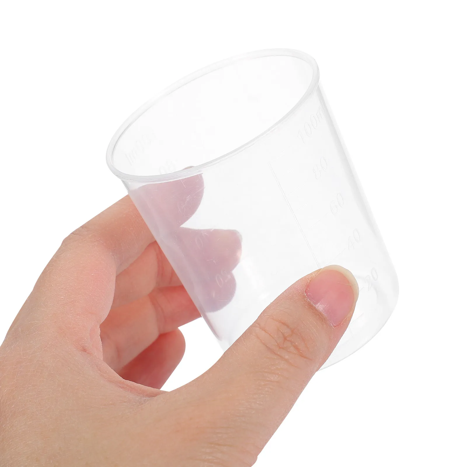 30Pcs Clear Measuring Beakers Set Accurate Equipment Liquid Measuring Tools Science Experiment Plastic Beakers