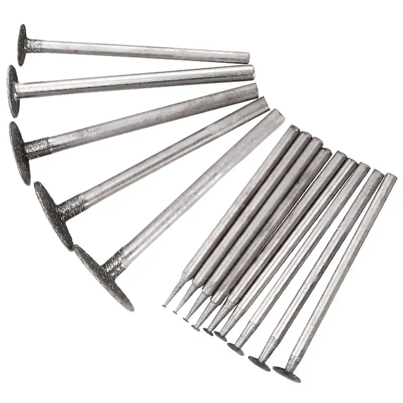 ABGH-14PCS Diamond Stone Grinding Bits - 3/32 Inch Shank For The , High-Precision Rotary Tool Accessories