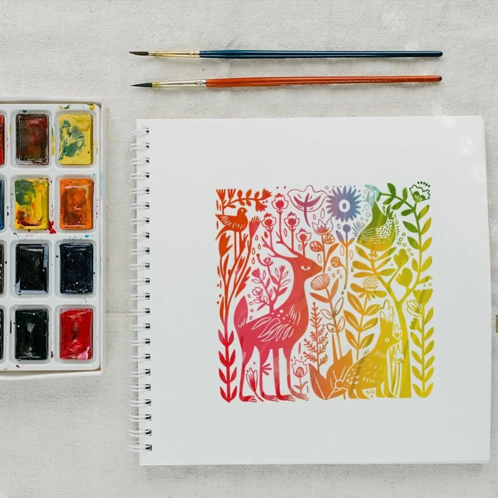 Abstract Animals Clear Stamps Deer Bird Rabbit Chicken Clear Stamps Flowers Plants Silicone Stamps for DIY Scrapbooking Photo