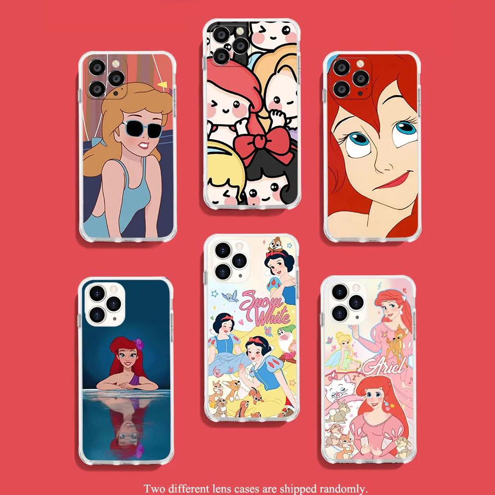 UK-52 Disney Princess Soft Case for OPPO VIVO Reno A17k A77s A78 Findx5 8 8t Y35 Y22s Y16 Y02s Y02 Y01 X80 V25 Pro