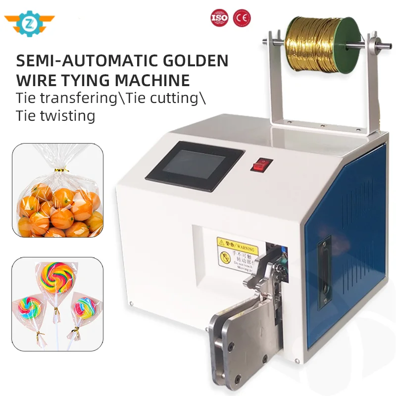 Sigillatrice automatica per cavi dorati Macchina per fascette dorate per sacchetti alimentari Pane Caramelle Toast Imballaggio di frutta Confezioni di cavi