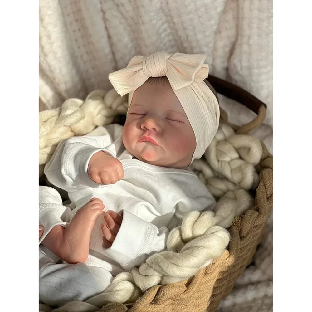 18-calowa lalka Reborn Levi, rozmiar noworodka, lalki Bebe Reborn, takie same jak na zdjęciach, ręcznie malowana skóra 3D z widocznymi żyłkami