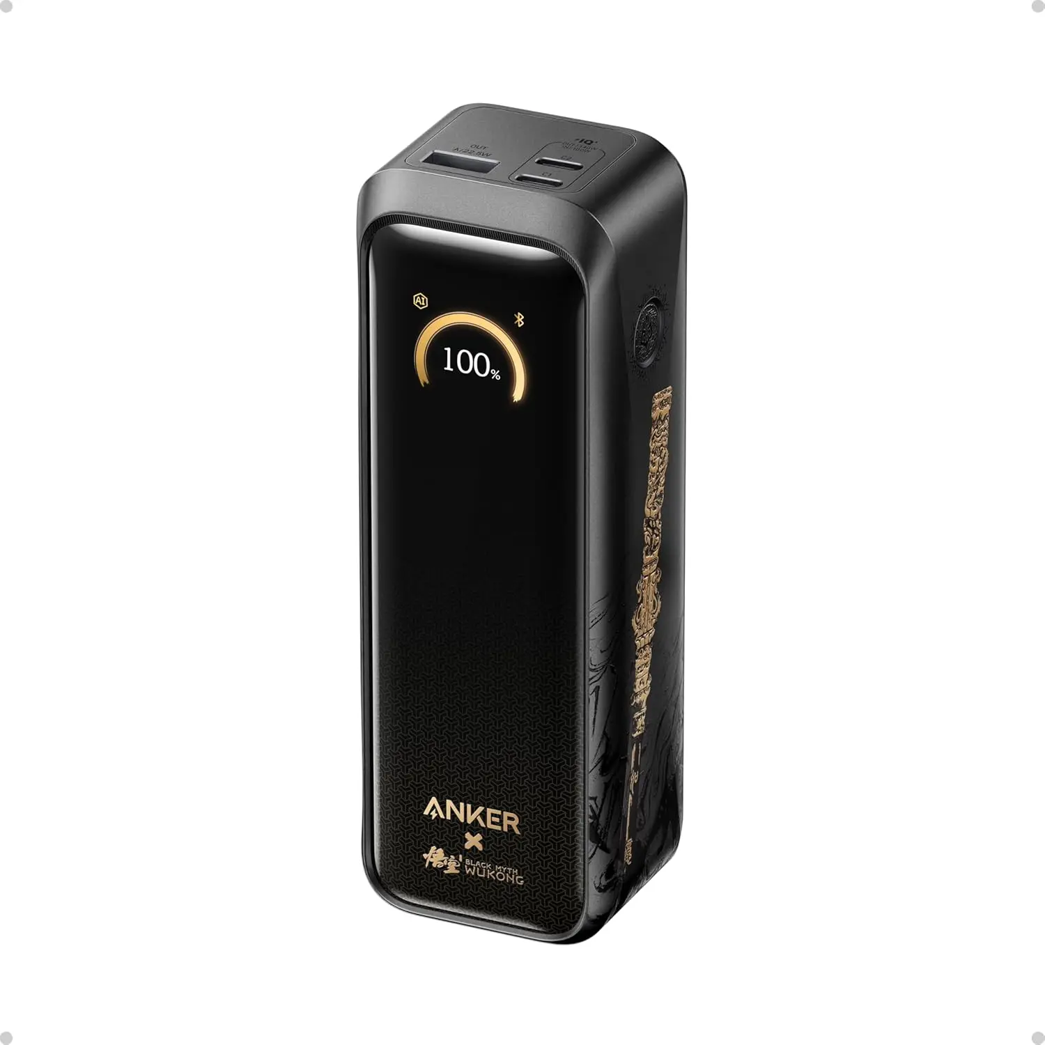 Anker Prime Power Bank Black Myth: Wukong Edition, 20,000mAh 3-Port Portable Charger with 220W, Two-Way Power,Base Not Included
