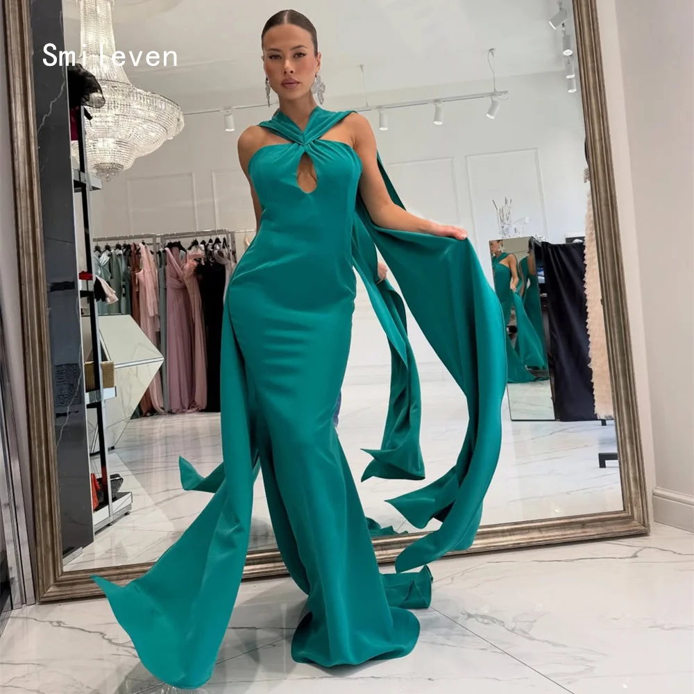 

Smileven Luxury Mermaid Evening Dress V Neck Sexy Formal Prom Dresses Sleeveless Hollowed Out Party Gowns Customized 2026