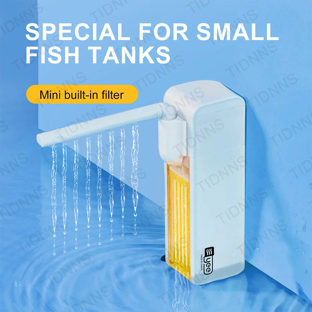 3in1 Aquarium Fish Tank With Built-In Circulating Filter Small Fish Tank Oxygen Production Silent Filtration Water Pump