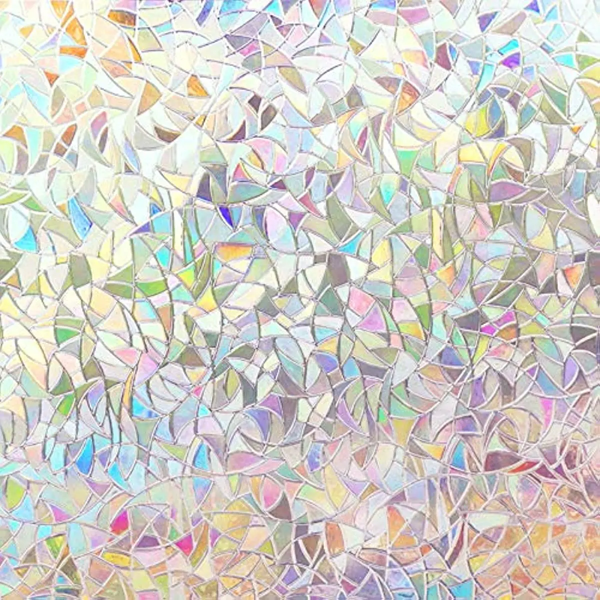 

500cm Window Privacy Film Static Window Clings Vinyl 3D Window Decals Window Stickers Rainbow Window Film for Glass Door