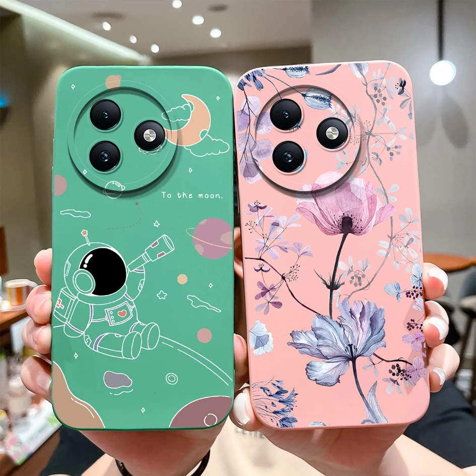 Fashion Sweet Girls Shell For Itel S24 S667LN Matte Liquid Soft Silicone Super Shockproof Phone Case Anti Drop Back Cover Fundas