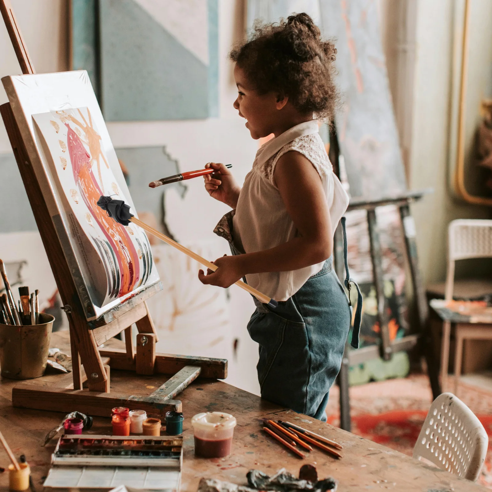 

20.5 Inch Painting Support Stick Natural Beechwood Hand Stabilizer For Artists Fine Detail Oil Acrylic Drawing Portable Mahl