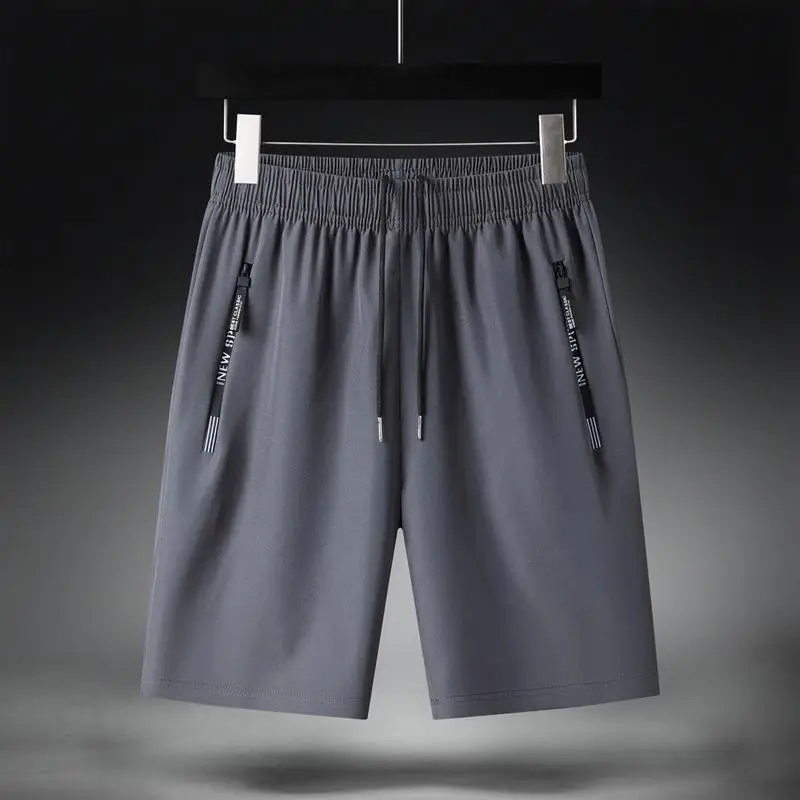 Men Casual Shorts Pants Beach Trouser Baggy Trouser Man Clothing Quick Drying Breathable  Drawstring Sportswear Loose Thin New