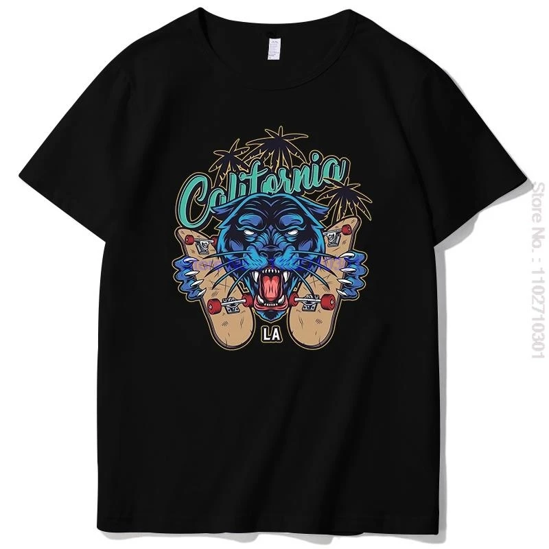 

Vintage Skateboarding Colorful Men T Shirts Summer New Men's T-Shirt Cotton Short Sleeve Tee Fashion O-Neck Mens Print T Shirt