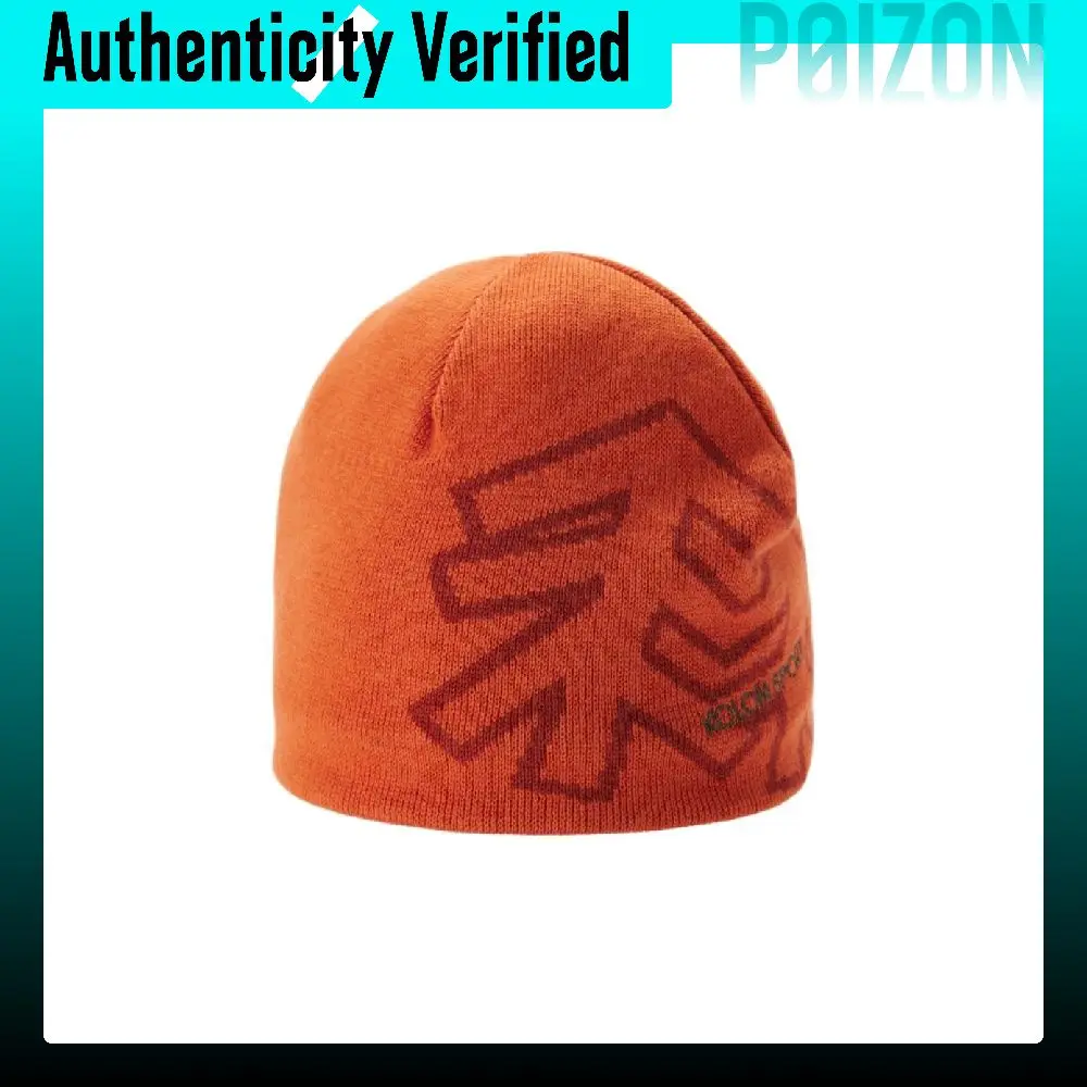 KOLON SPORT Beanies Unisex Black BK/Light Blue LB/Orange Or LUCB5WN010
