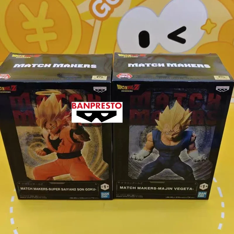 

Оригинальная фигурка Bandai Banpresto Dragon Ball Z: Сон Гоку и Вегета IV MATCH MAKERS, коллекционная модель, новая, в наличии