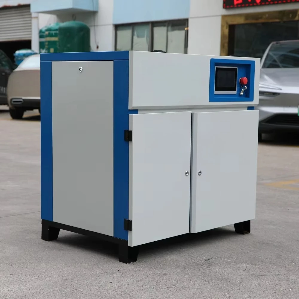 Factory Hot Sale Air Compressor AC Power 22KW 37KW 7.5kw Screw Type Rotary Direct Connection 55KW Whole Sets with tank Air Dryer