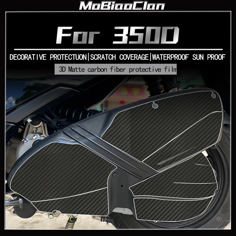 For ZONTES 350D 3D Motorcycle Carbon Fiber Sticker Transparent Film Waterproof And Scratch Resistant Modification Accessories