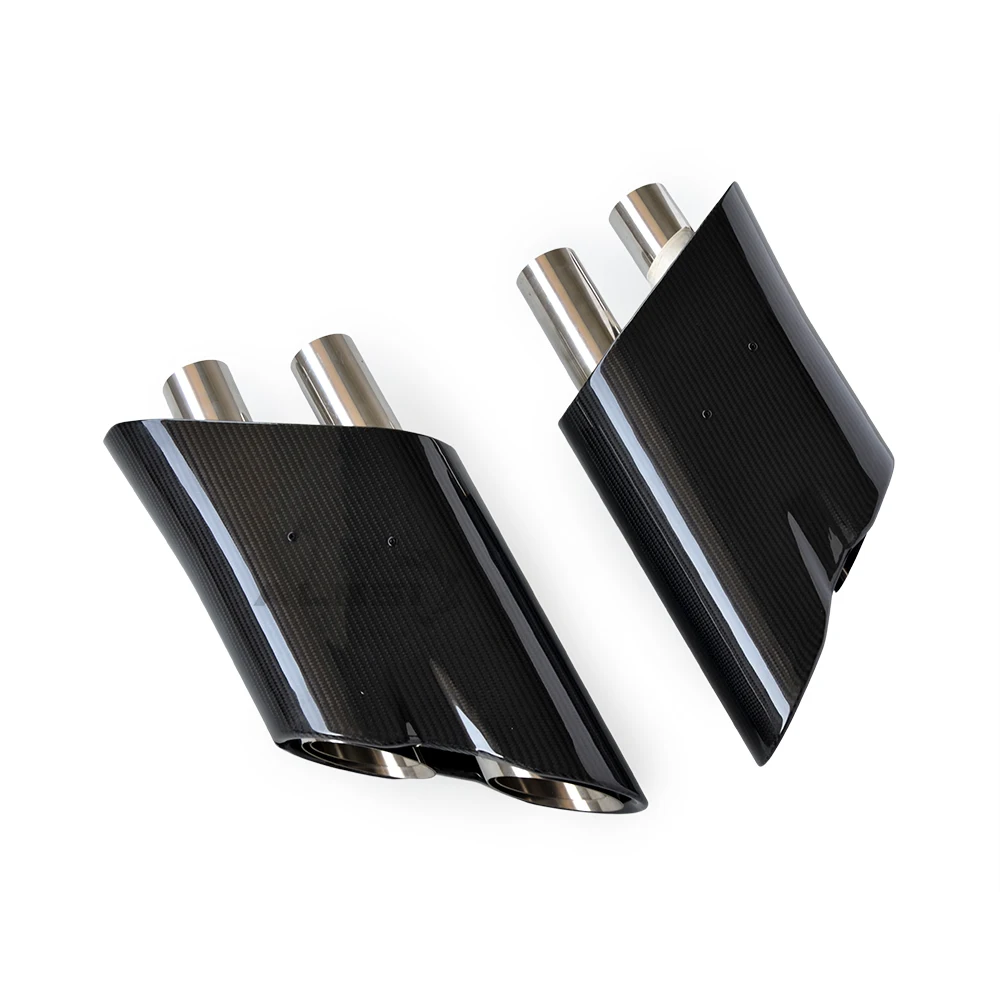 Geschikt voor Mercedes G-Klasse W463 W464 G63 G500 hoogwaardige koolstofvezel uitlaattips