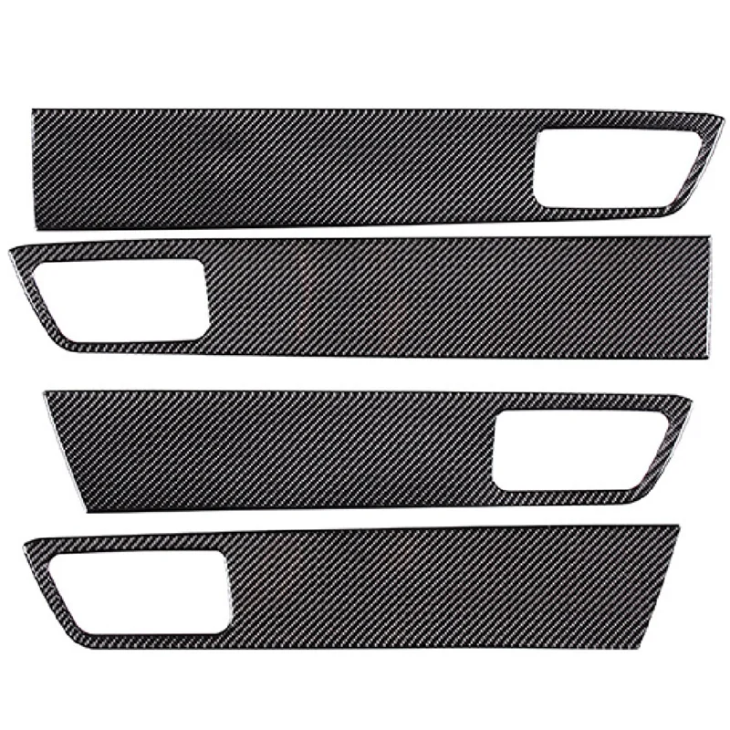 

1 Set Soft Carbon Fiber Style Car Styling Car Door Inner Handle Panel Cover Sticker For Toyota