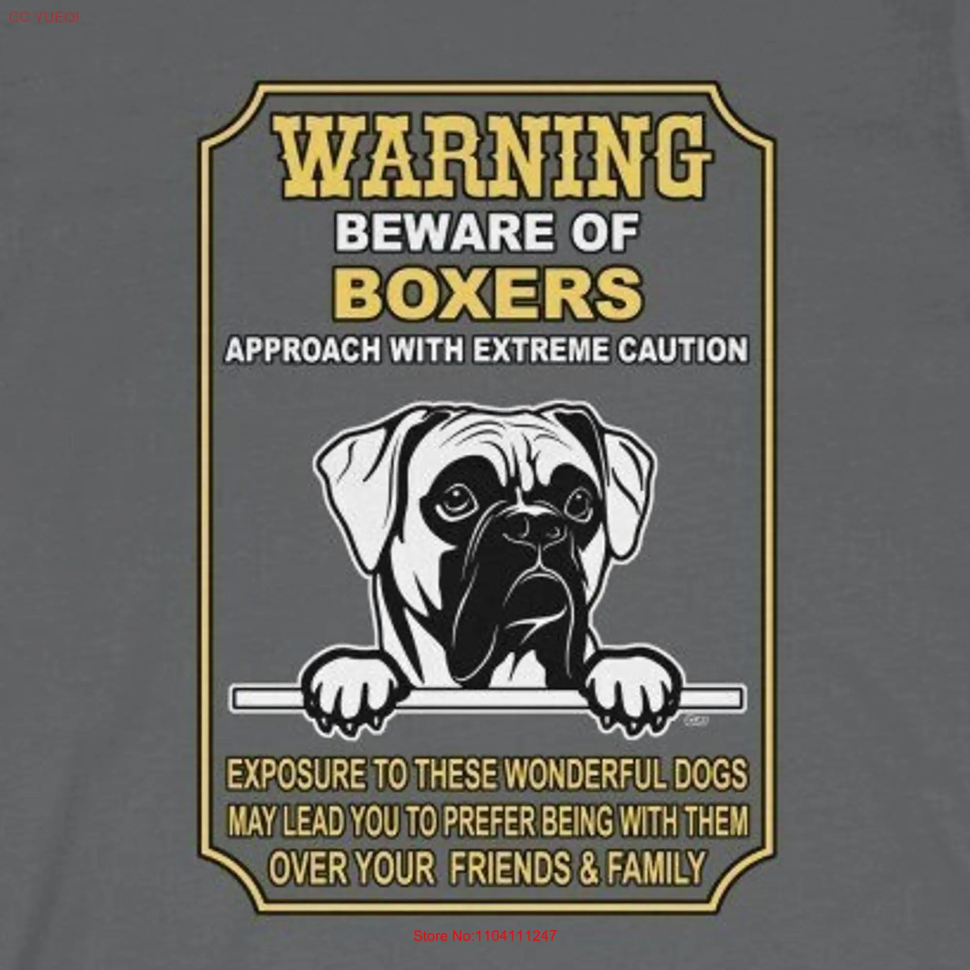 Warning Beware of Boxers Exposure To These Wonderful Dogs May Cause You Prefer Them Over Your Friends Family Funny T shirt