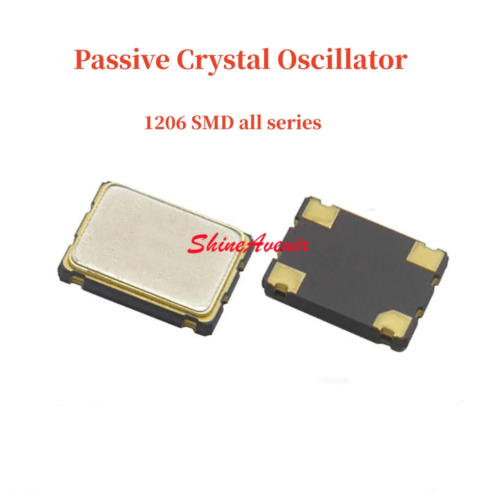 20pcs 1206SMD 16MHz 9PF，16MHz 8PF，19.2MHz ，24MHz 12PF，24MHz 8PF，24MHz 9PF，25MHz，26MHz 8PF  Passive Crystal Oscillator spot goods