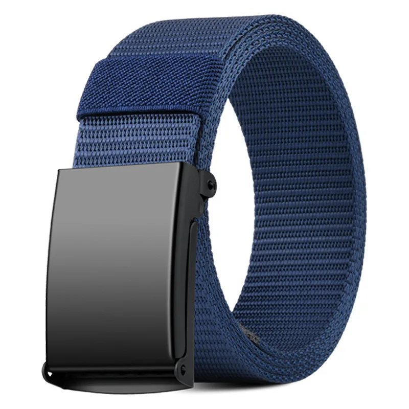 Vollmetall-Automatikschnalle Taktischer Herrengürtel Canvas-Nylon-Militärgürtel Herren Casual Outdoor-Trainingshosen Taillengürtel – Detail 14