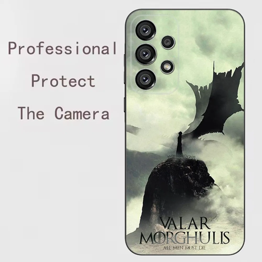 Valar Morghulis Phone Case For Samsung Galaxy A13,A21s,A22,A31,A32,A52,A53,A71,A80,A91 Soft Black Shell