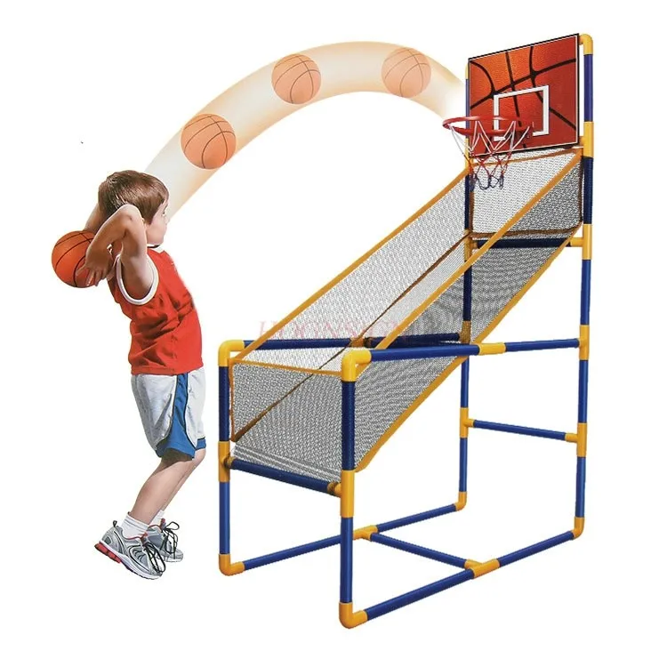 Children's basketball rack indoor movable shooting machine game football basketball outdoor sports kindergarten