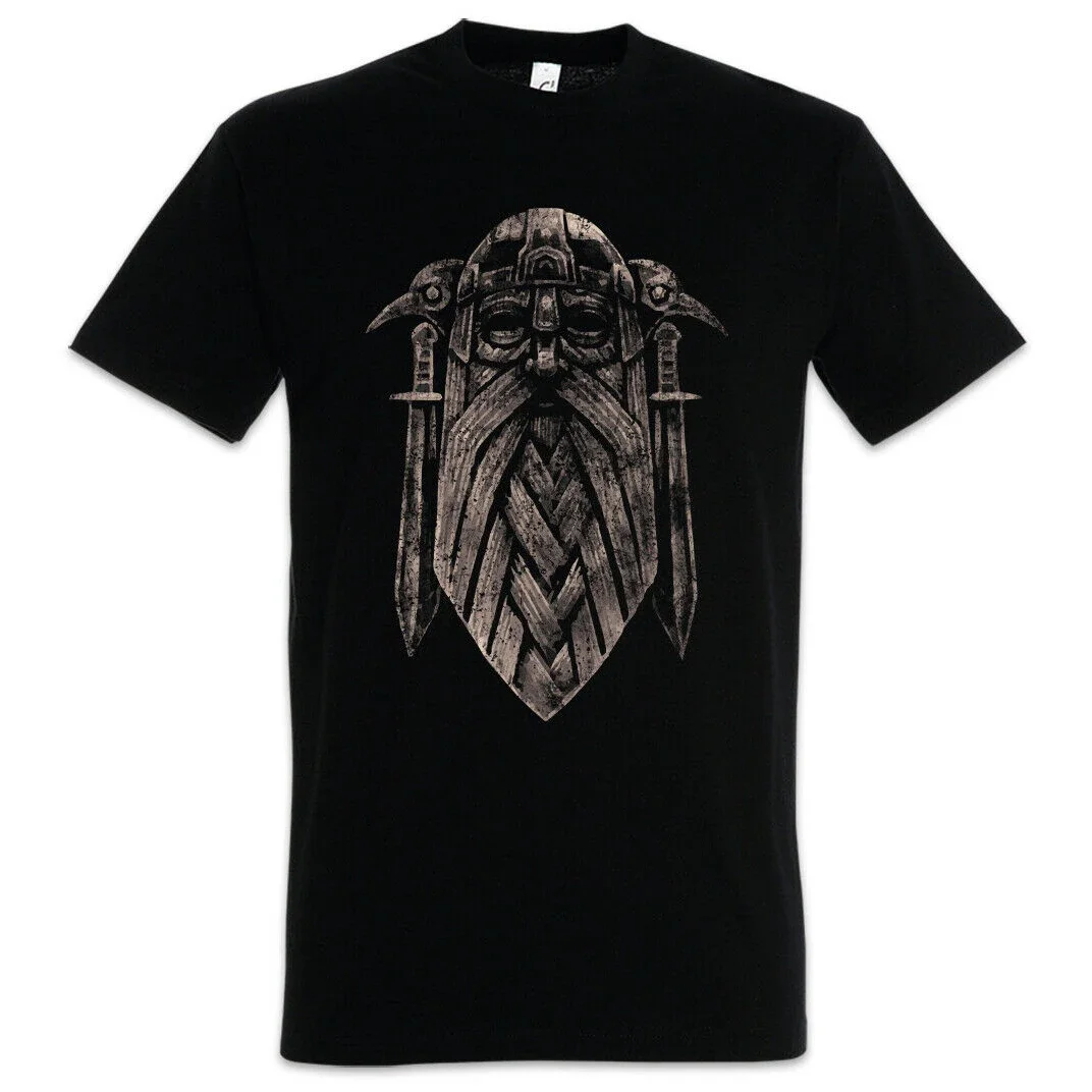 Футболка Norse Myth Odin Valhalla Nordic Warrior, 100% хлопок, с круглым вырезом и коротким рукавом, летняя повседневная мужская футболка, уличная одежда