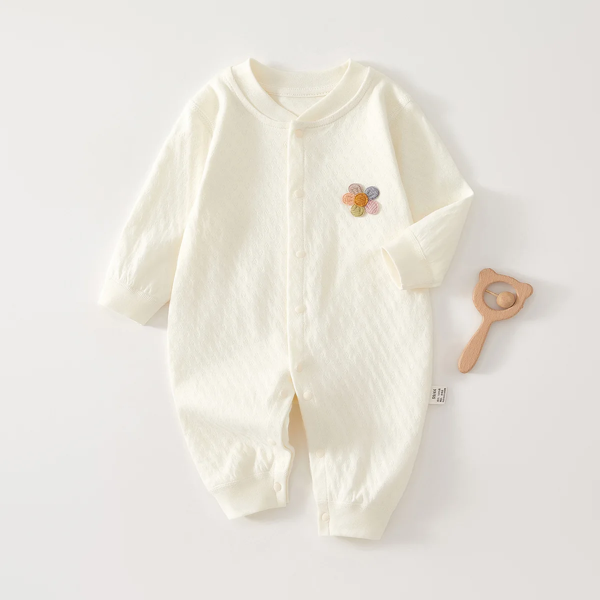 

Newborn Baby Bodysuits Cotton Cute Flower Pattern Bodysuits Boys And Girls Seasonal Soft And Comfortable Bodysuits