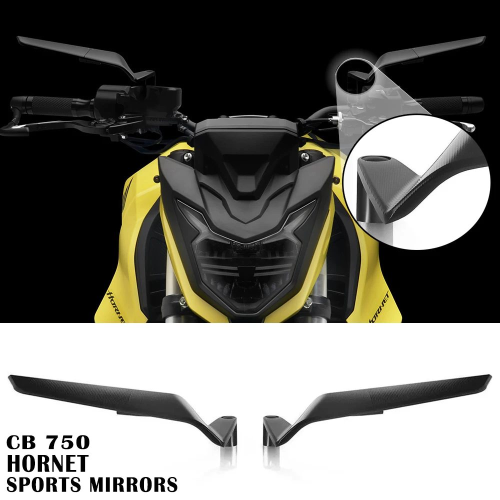 

Motorcycle Mirrors For Honda CB750 CB 750 Hornet Stealth Mirrors Sports Winglets Mirrors Kits Adjustable Mirrors Wing Mirrors