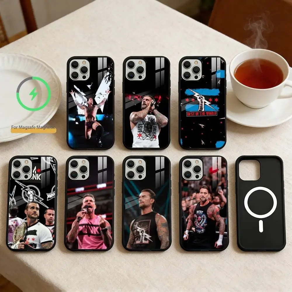 

BOXER CM P-Punk Phone Case For iPhone 17,16,15,14,13,Pro,Max,Plus,Magnetic For Magsafe Wireless Charging