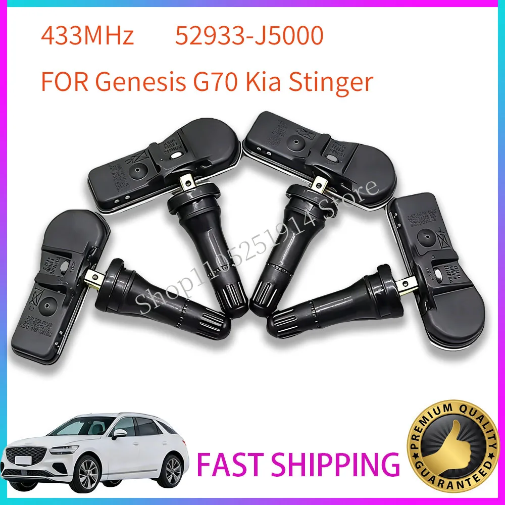 

НОВЫЙ TPMS 52933-J5000 для Genesis G70 Kia Stinger 52933J5000, датчик контроля давления в шинах TPMS, 433 МГц