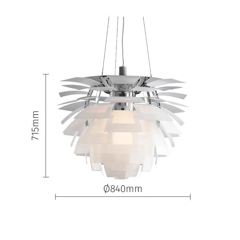

Classic pine cone chandelier designer dining room bedroom light living room decorative light
