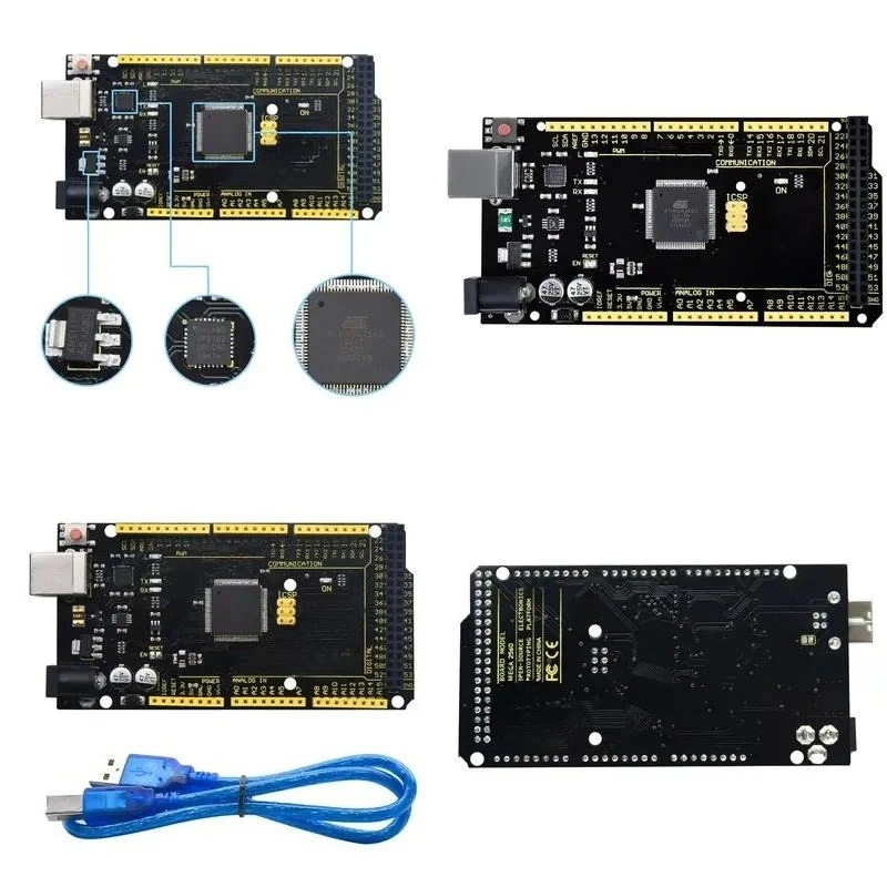 DIY Electronics STEM MEGA Development Board Diy Electronics Kit 2560 R3 CP2102 Atmega 2560 Compatible with arduino Mega 2560