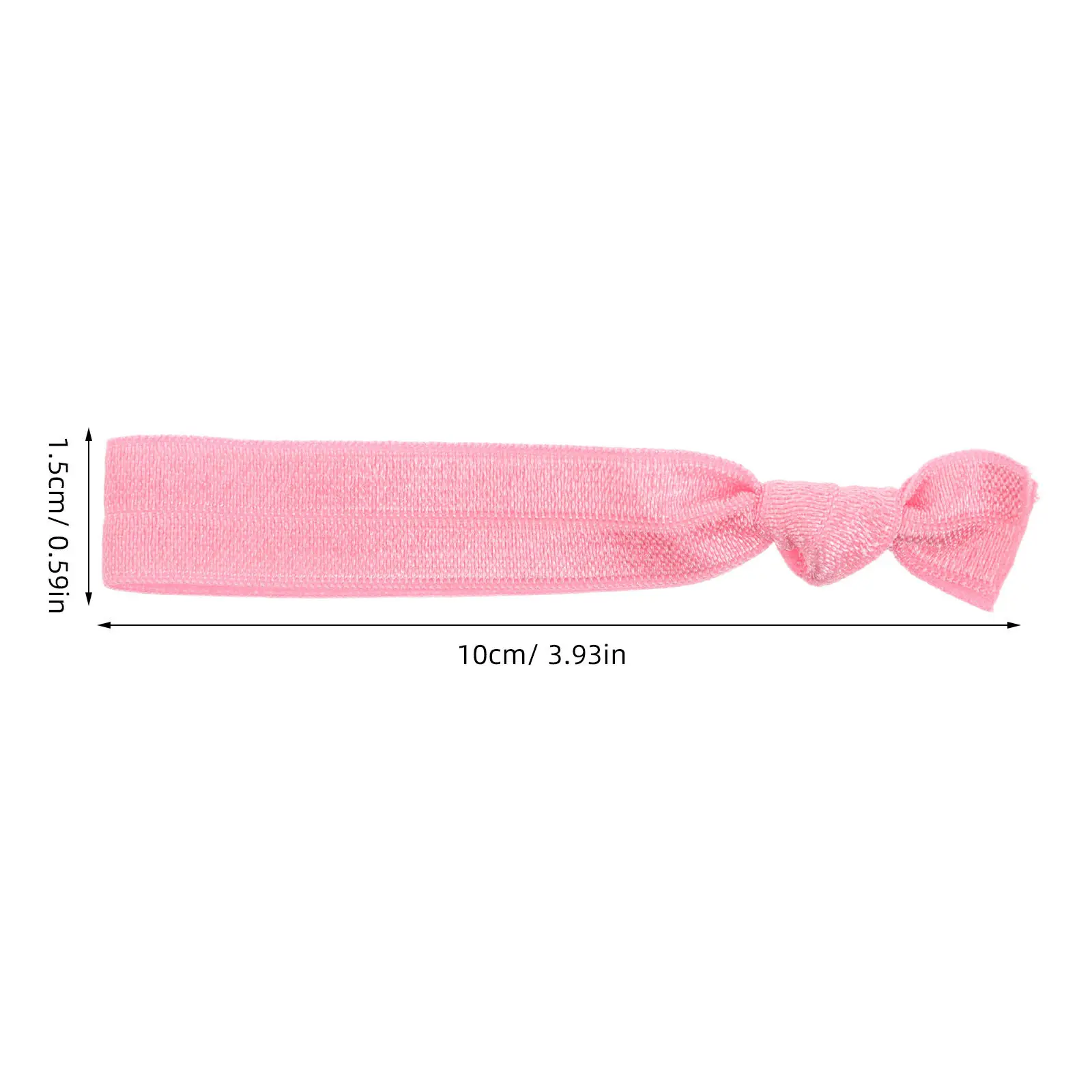 50 Solid Color Knotted Hair Ties No Crease Soft Fabric Elastic Ponytail Holders for Sports Workout Yoga Gym Daily Use