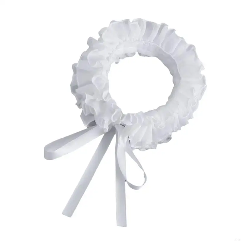 الفيكتوري تكدرت المختنق الياقة الزخرفية الدانتيل القرون الوسطى تأثيري Y166