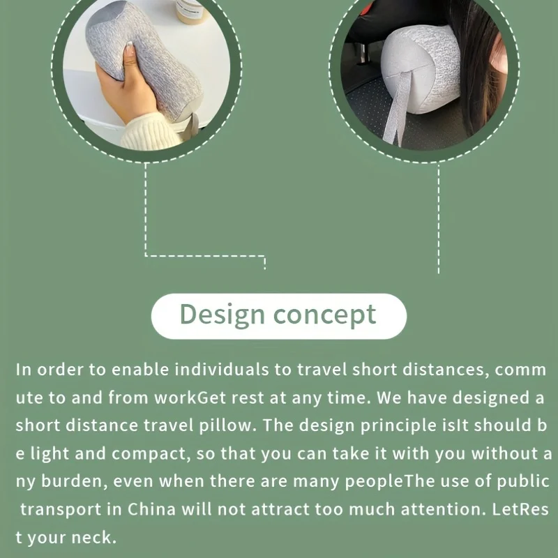 Mini Neck Pillow Portable U-shaped Pillow, Adult Travel Back Sleeping Neck Pillow Office Pillow Supporting Neck Sleeping Pillow