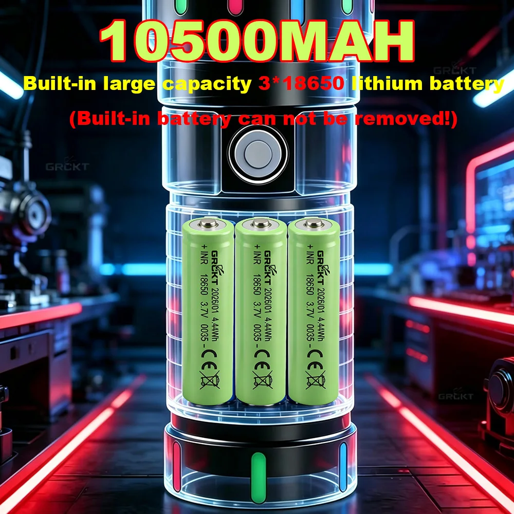 80000CD Most Powerful LED Flashlight High Power Tactical Hunting Flashlight Rechargeable Torch Outdoor Waterproof Lantern Lights view 5