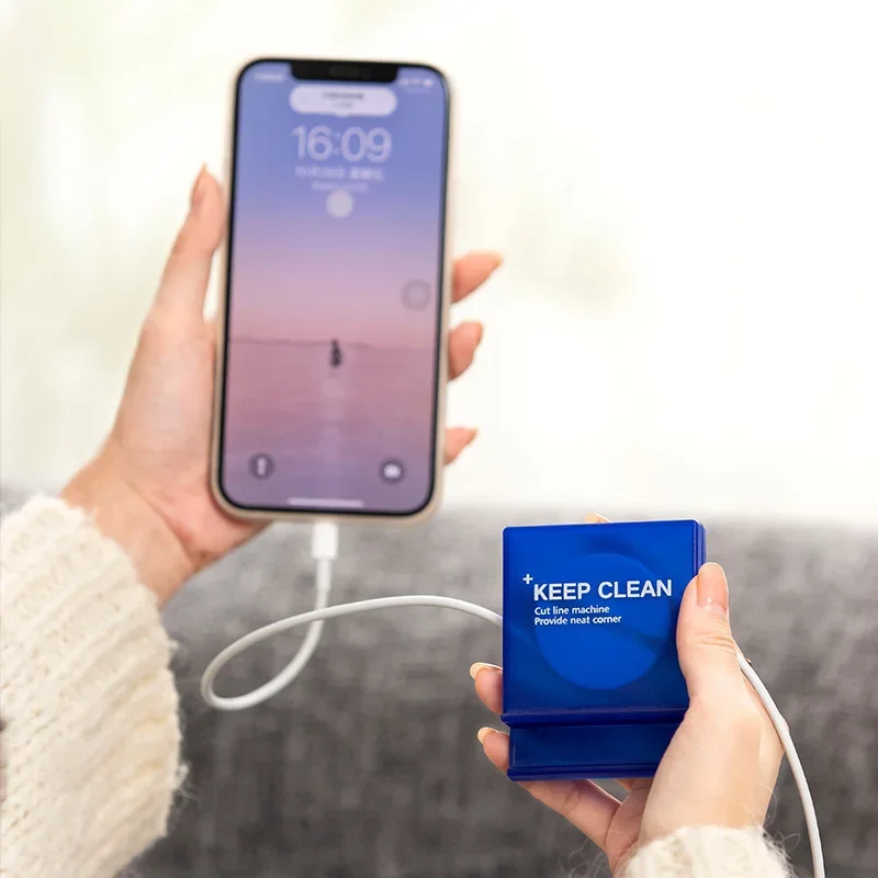 Rotatable Earphone Winder Charger Wire Storage Box Mobile Phone Data Cable Automatic USB Cord Holder Reel Hubs Cables Organizer