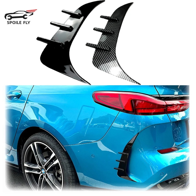 

2020 To Up For BMW 2 Series F44 Gran Coupe M Sport Model Rear Bumper Splitter Lip Spoiler Air Vent Cover Canard ABS Sticker