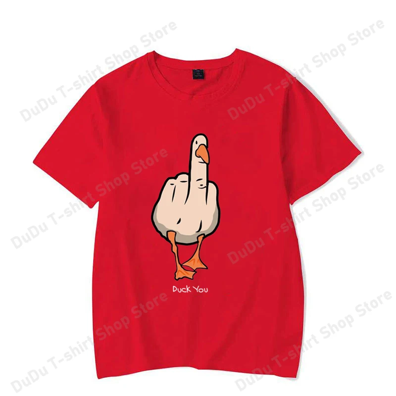 New Funny Duck You Printed T-shirts Fashion Women Men Short Sleeve Cool Summer Casual Tops Female Shirt Tees