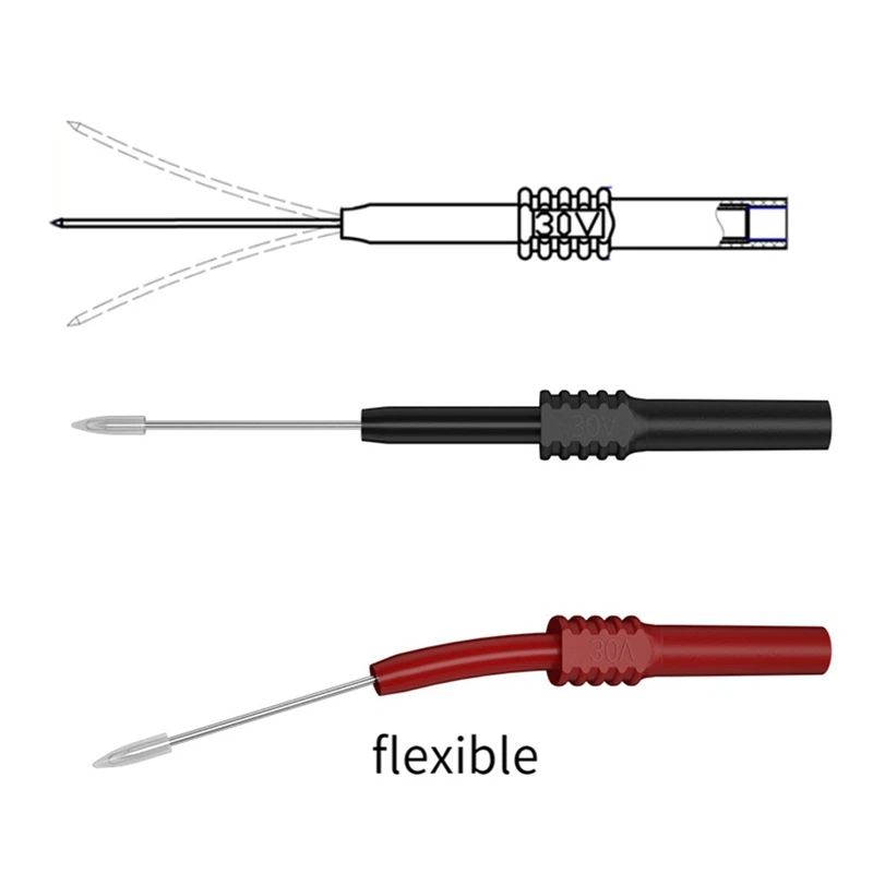 Multimeter Test Leads Kit With Digital Electrical Test Probes Set With Alligator Clips Test Hook Tweezer Flexible Wire