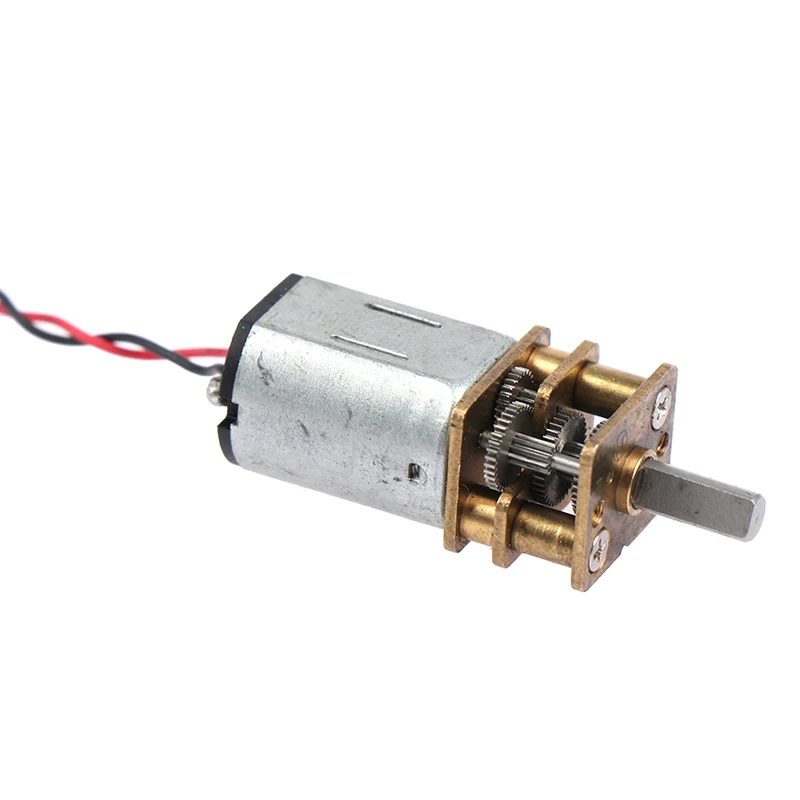 Mini Motor de engranaje N20 DC 3V-12V de velocidad lenta, caja de cambios de Metal completa, reductor de engranajes, gran par Motor eléctrico de, Robot de juguete DIY