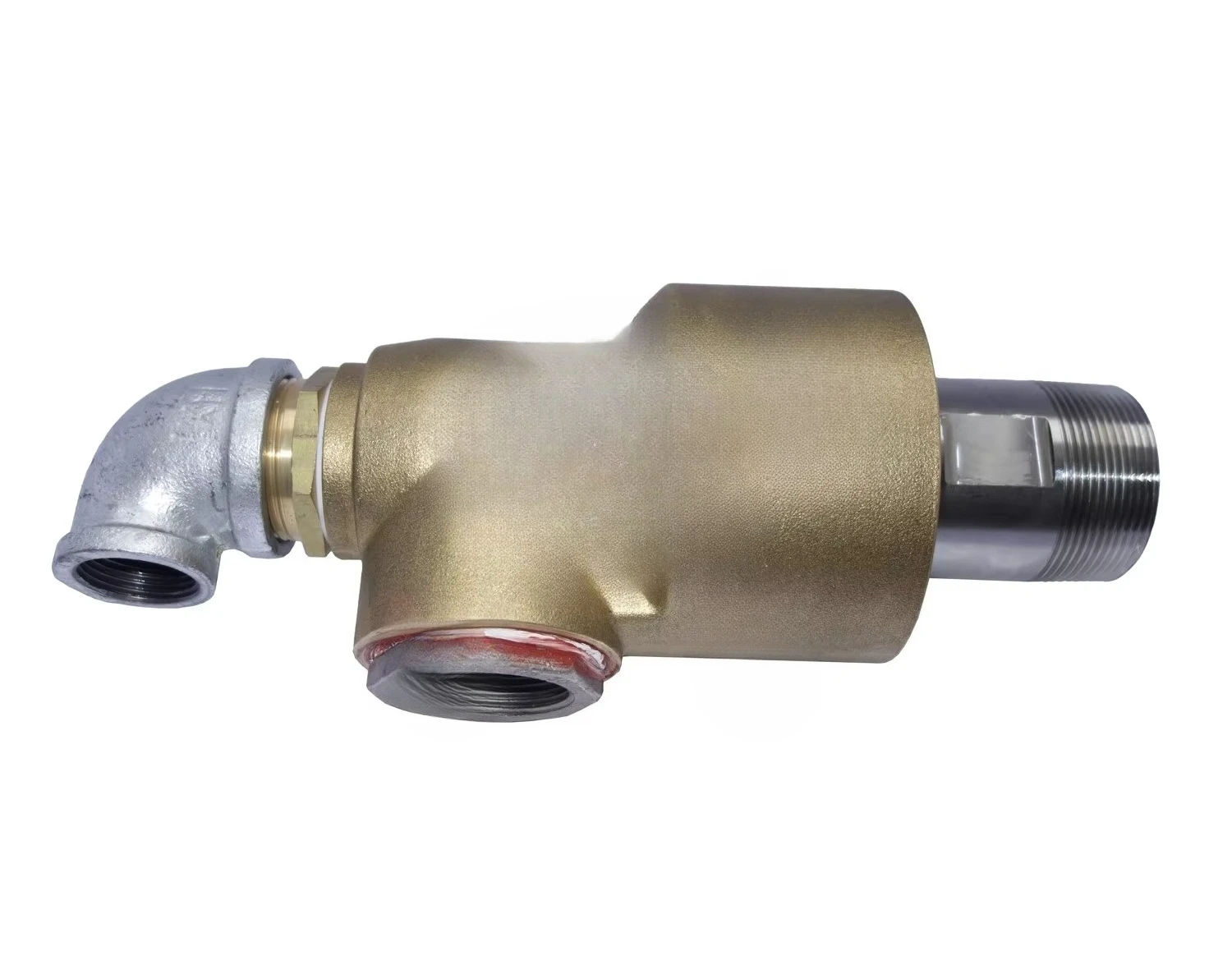 High-Speed Single Thread Connection Water Swivel Joint Copper Alloy Shell with High Pressure Stainless Steel Rotary Union