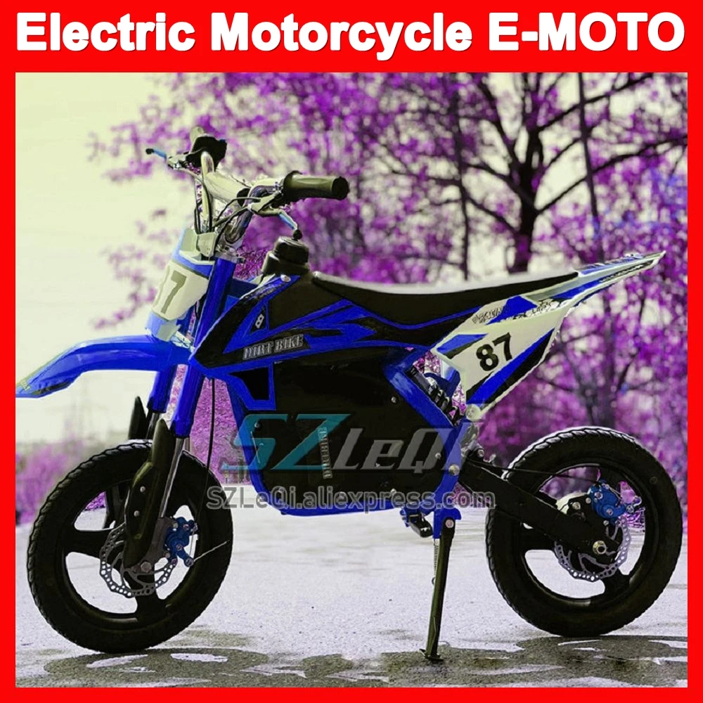 2023 500W Motor Electric Motorcycle ATV OFF-road E-MOTO Black Red Yellow Green Orange Blue Cyan Racing MOTO Dirt Bike Motorbike